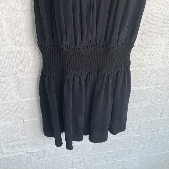 Anteprima Black Crochet Modal Ruffle Mini Dress sz 38 4/6 - Picture 2 of 9